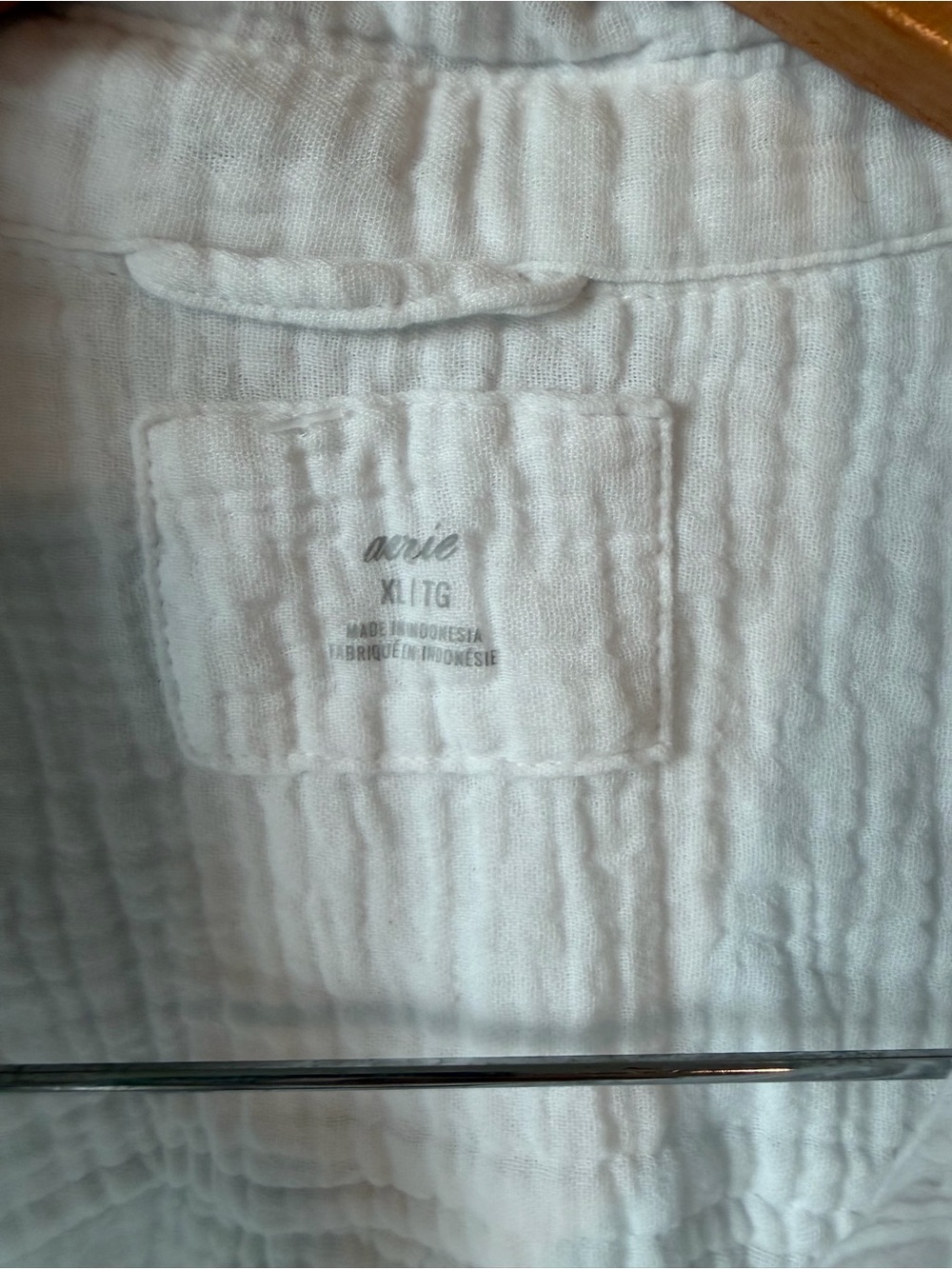 Aerie Oversized Gauze Cover-up Button Front Shirt - Picture 5 of 5